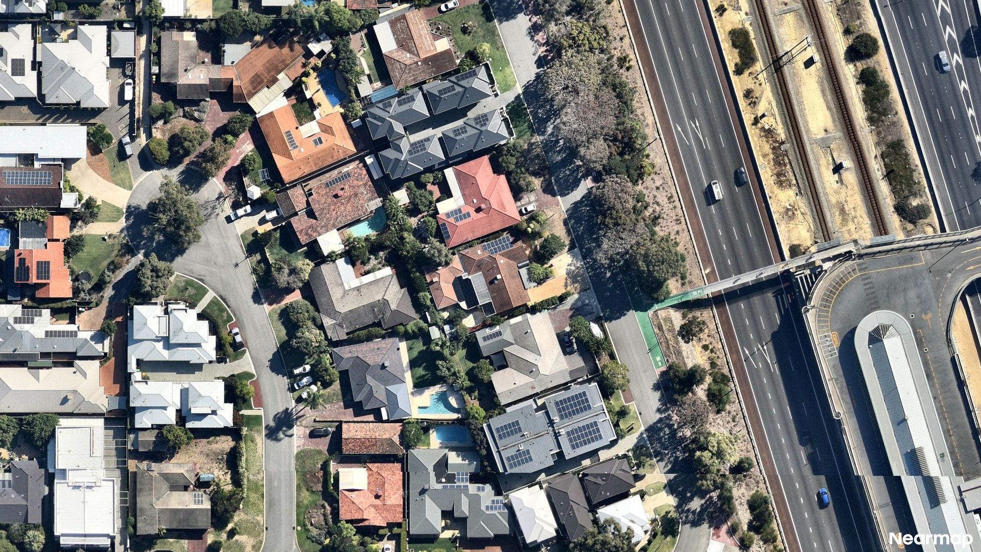 Vertical aerial view