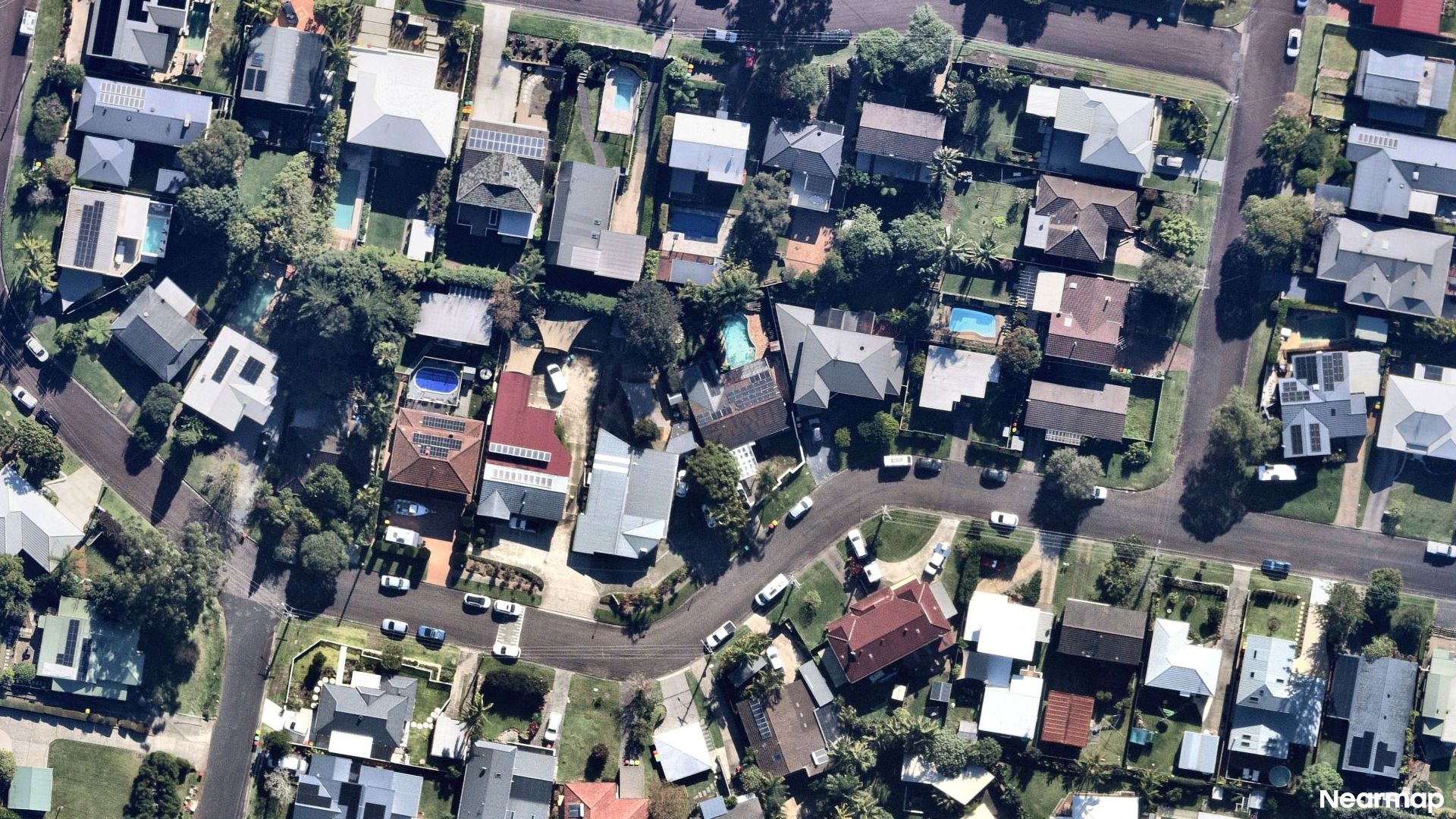 Vertical aerial view