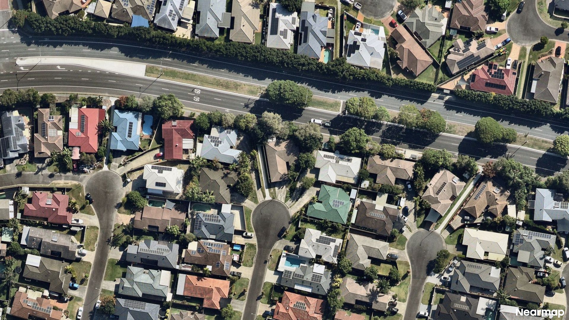 Vertical aerial view