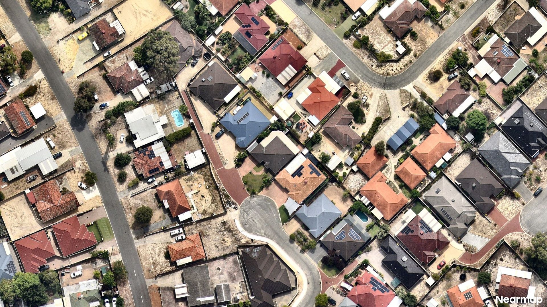 Vertical aerial view