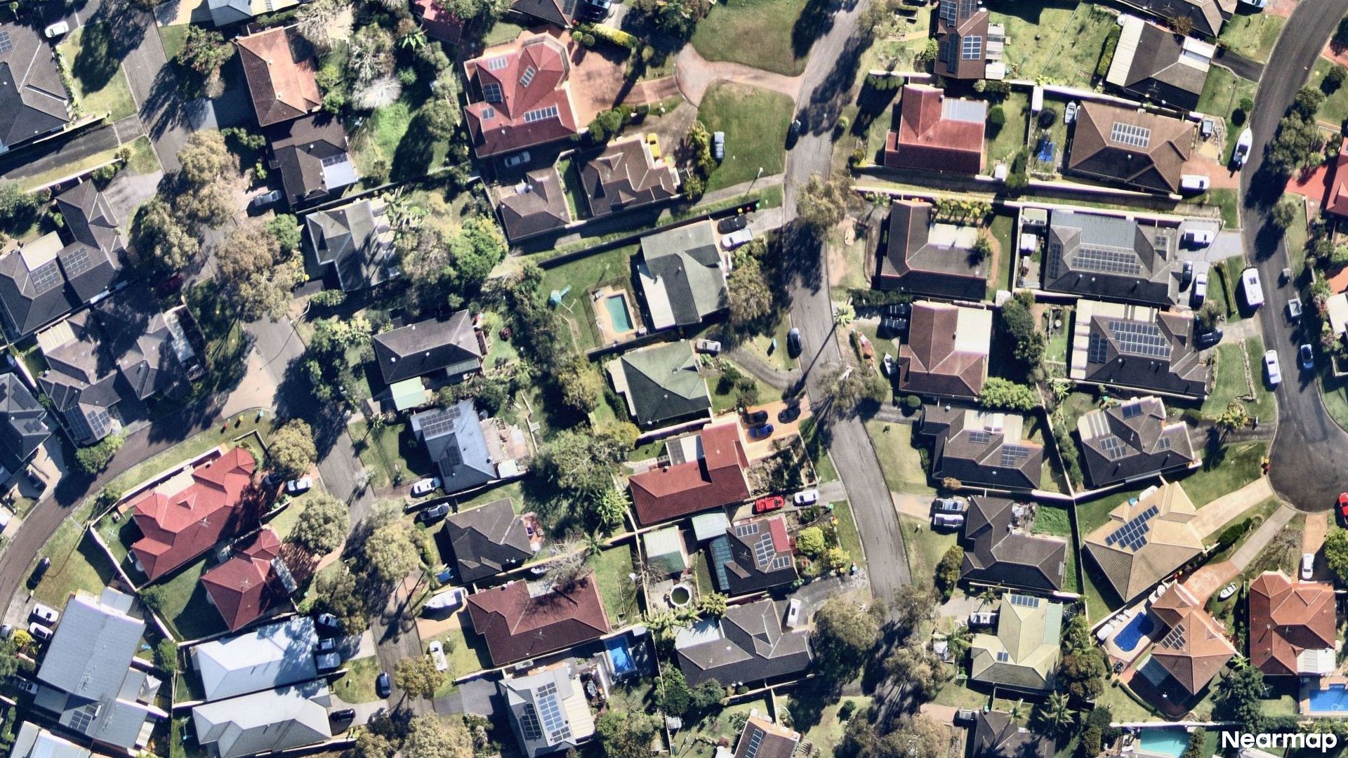 Vertical aerial view