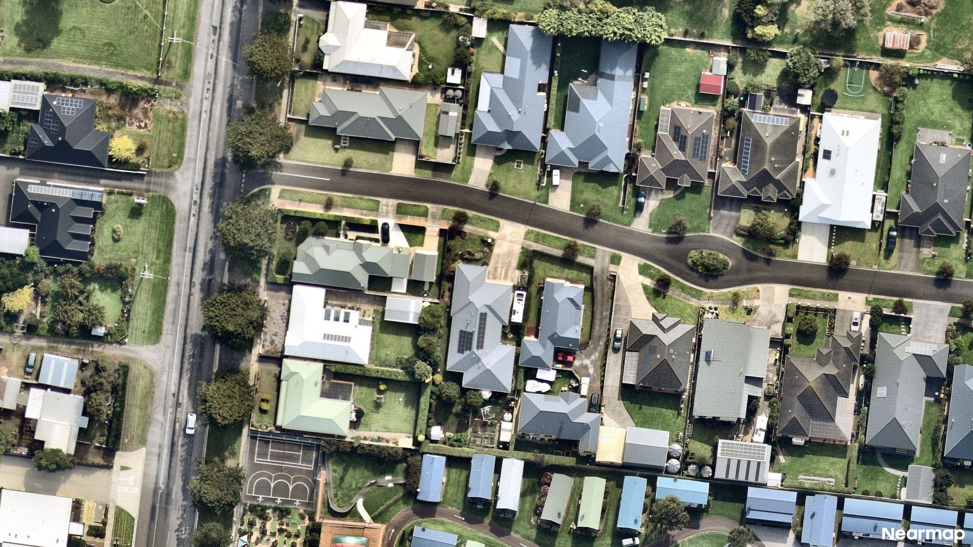 Vertical aerial view