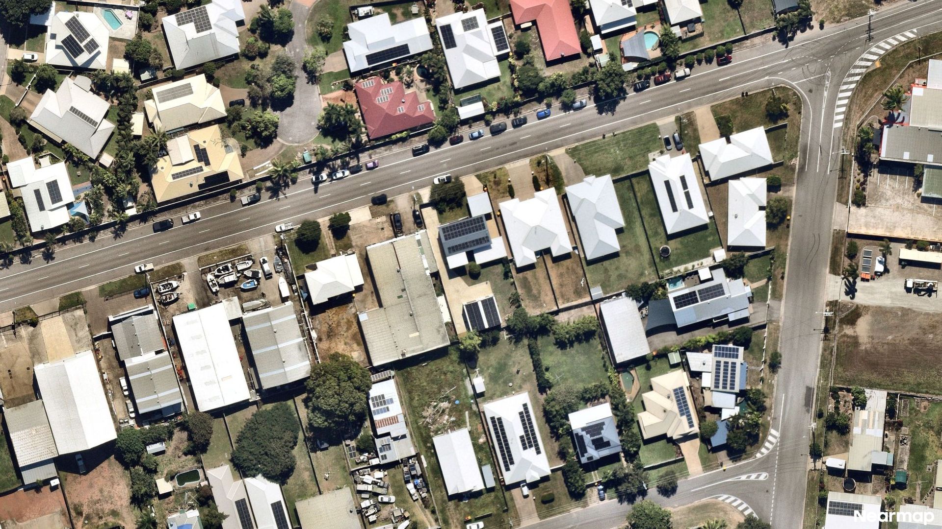 Vertical aerial view