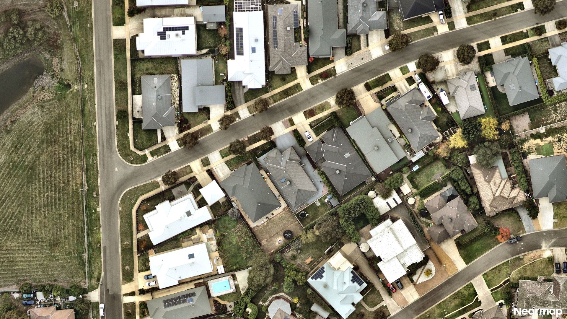 Vertical aerial view