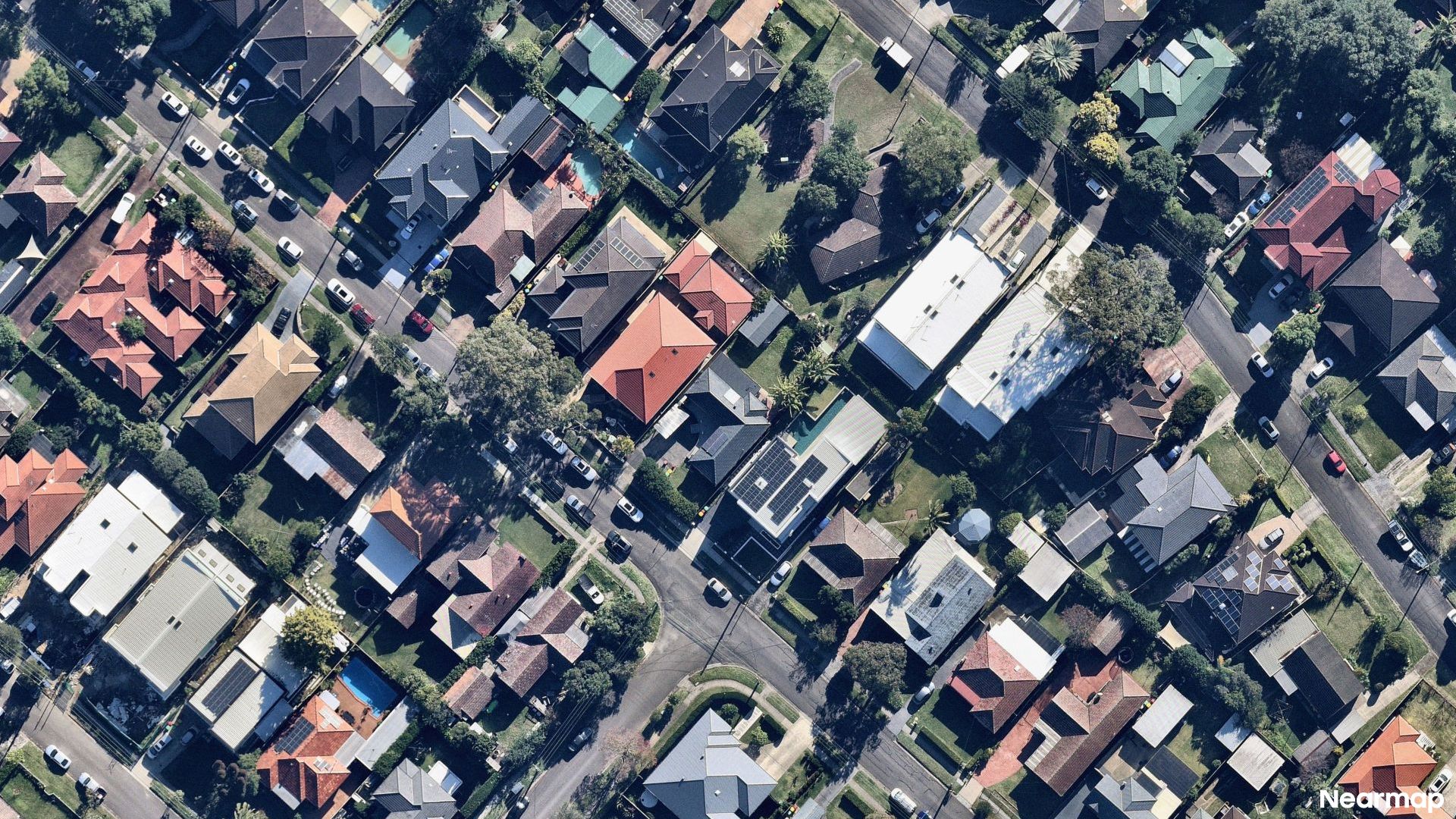 Vertical aerial view