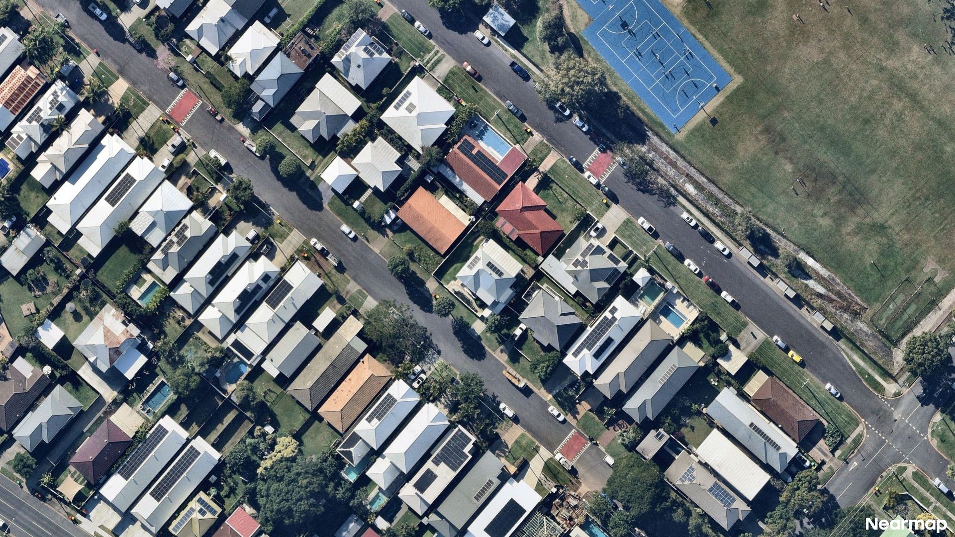 Vertical aerial view