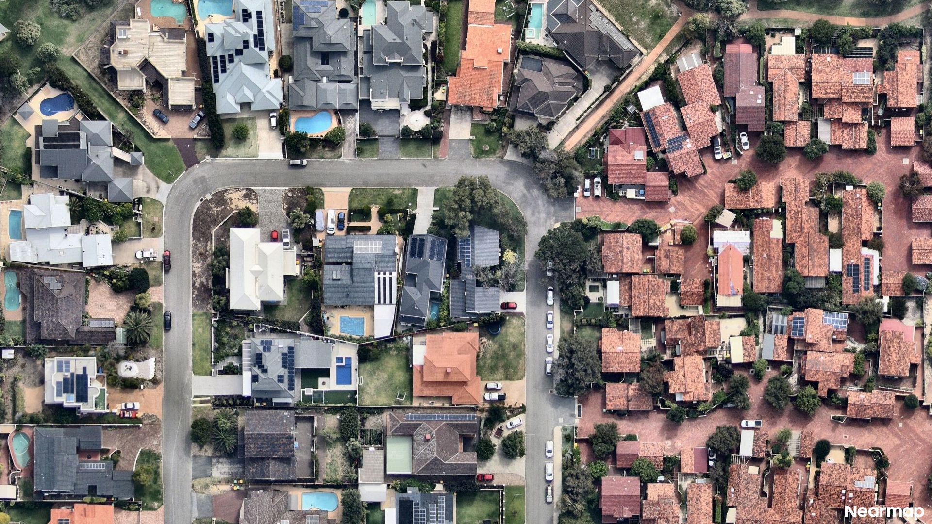 Vertical aerial view