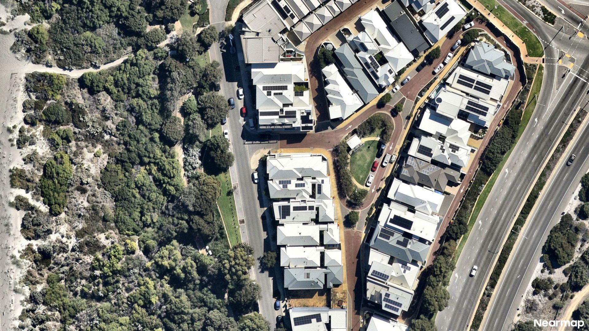 Vertical aerial view