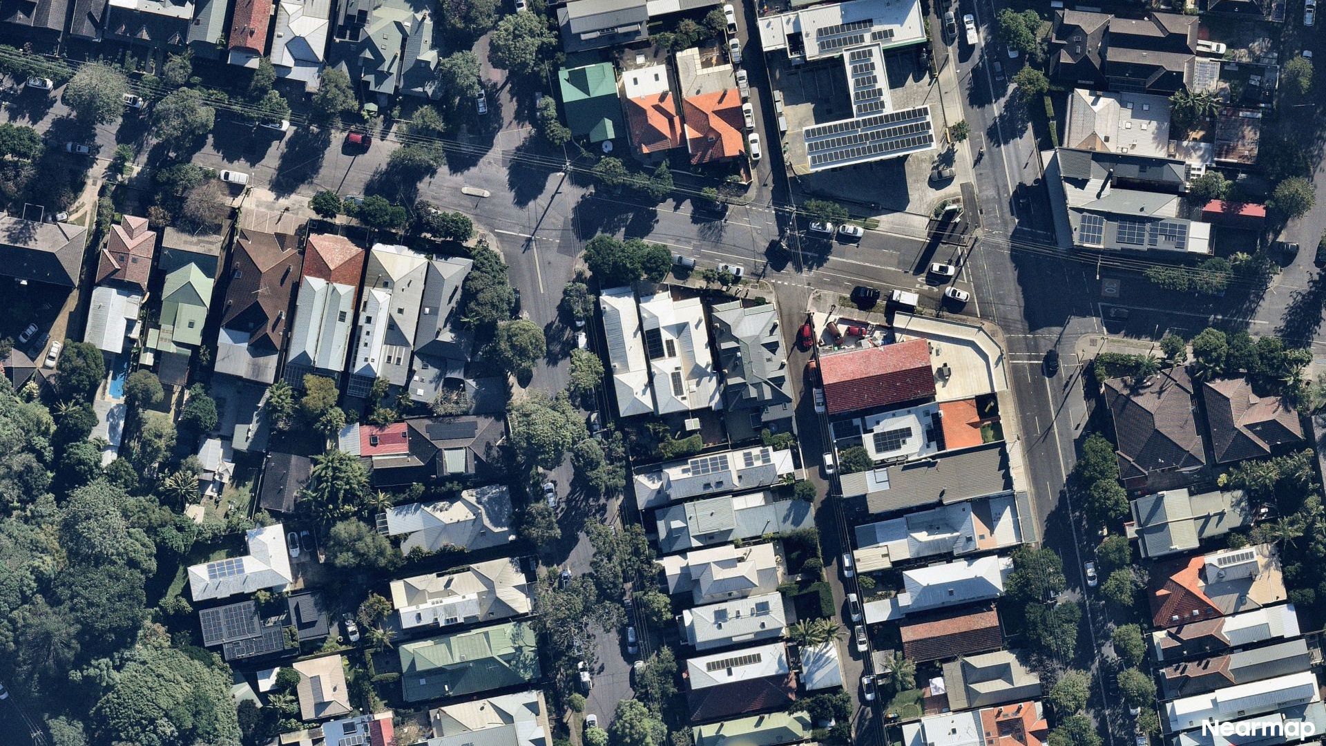 Vertical aerial view
