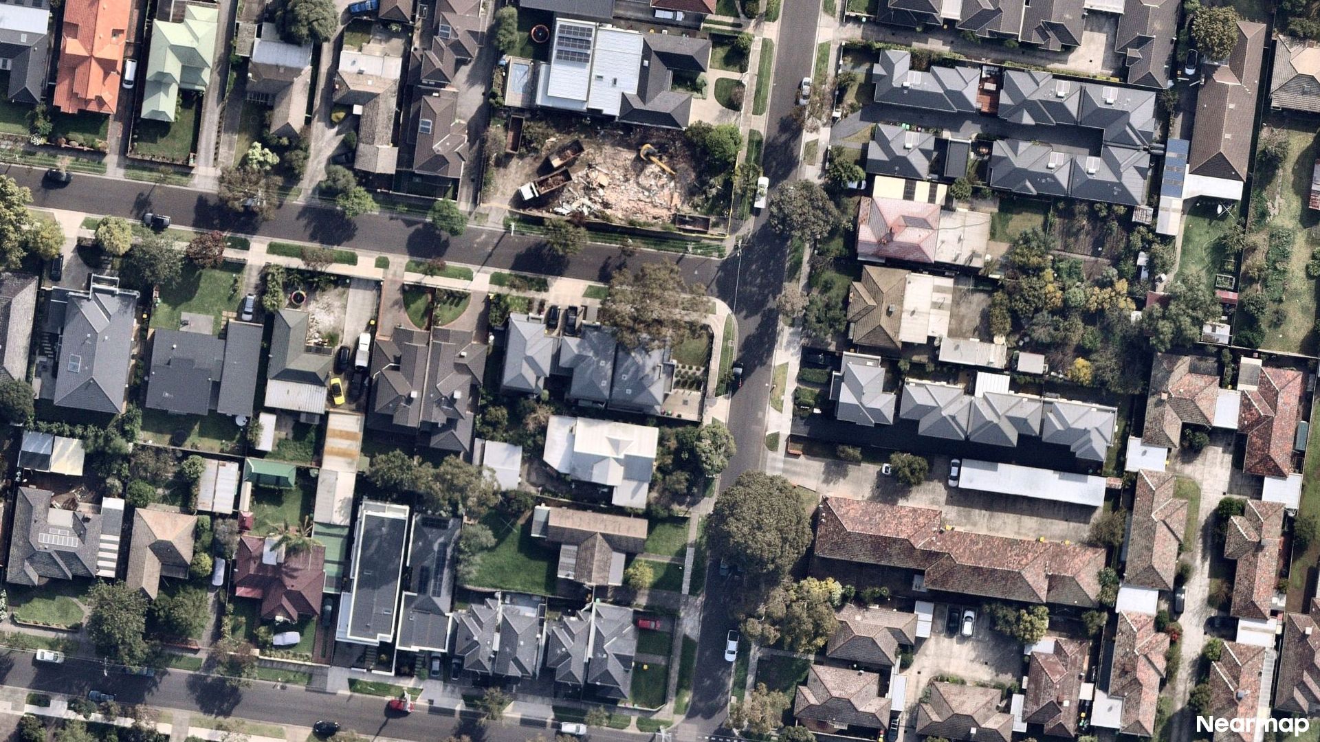 Vertical aerial view