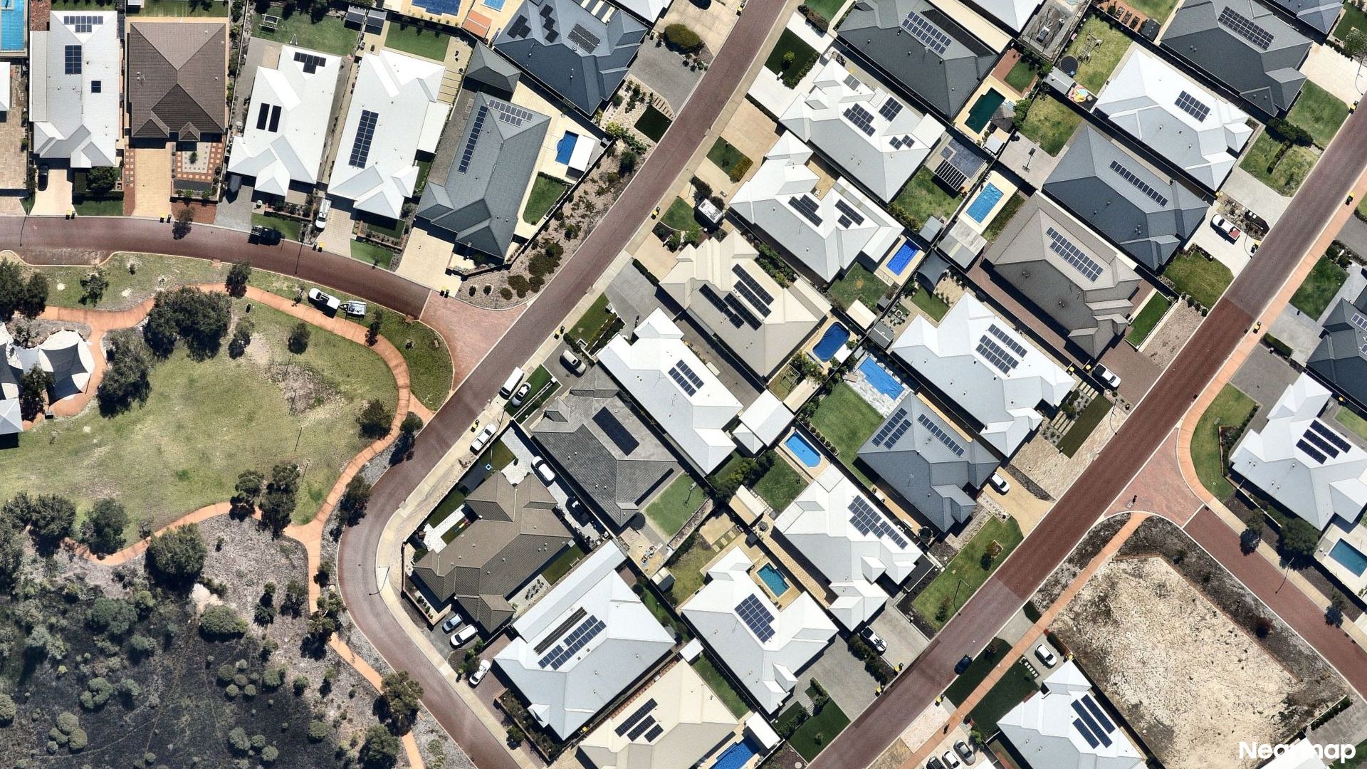 Vertical aerial view