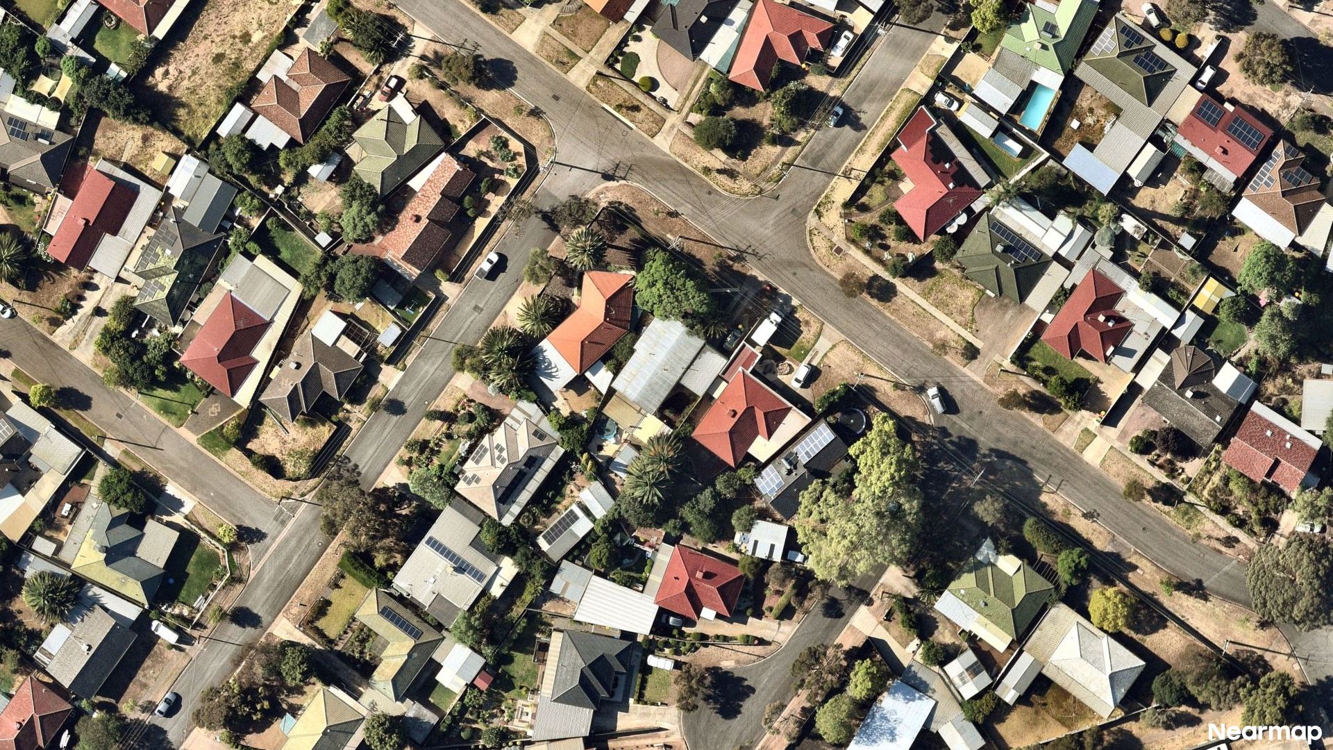 Vertical aerial view