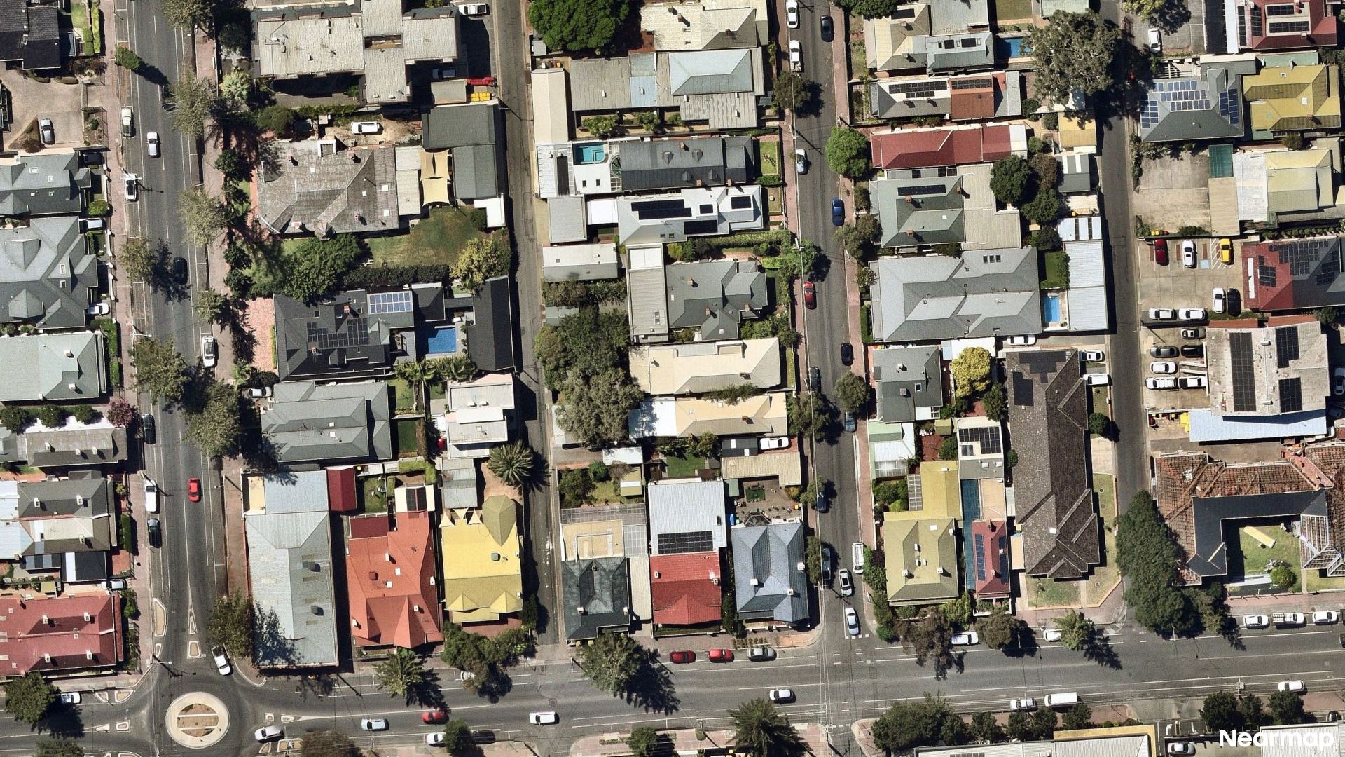 Vertical aerial view