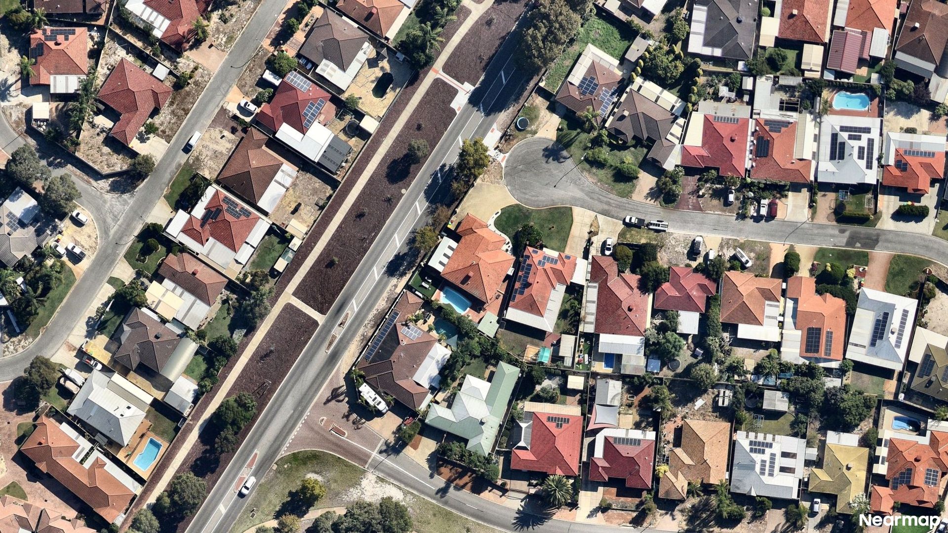 Vertical aerial view