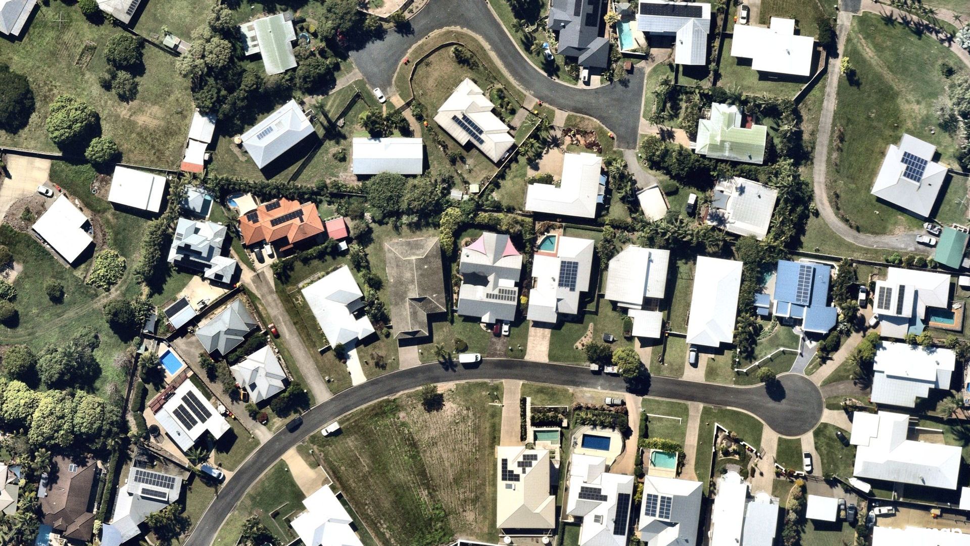 Vertical aerial view