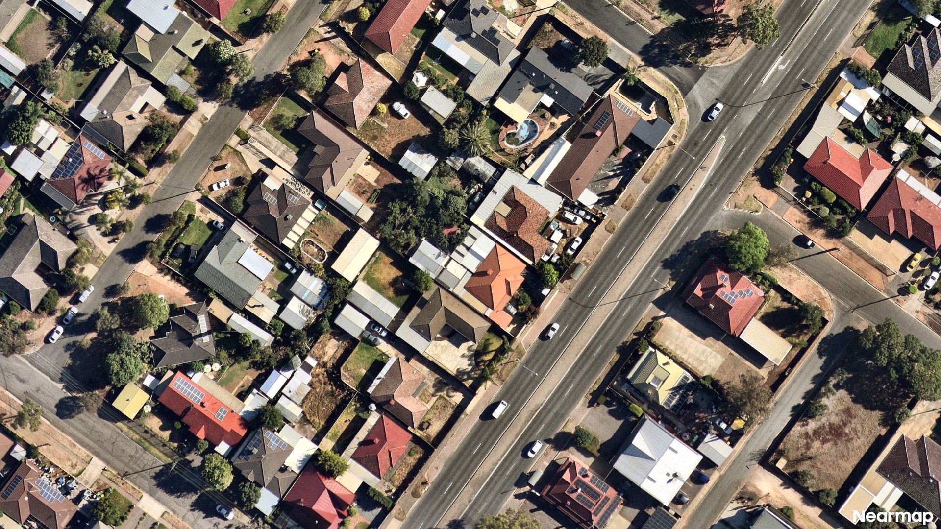 Vertical aerial view