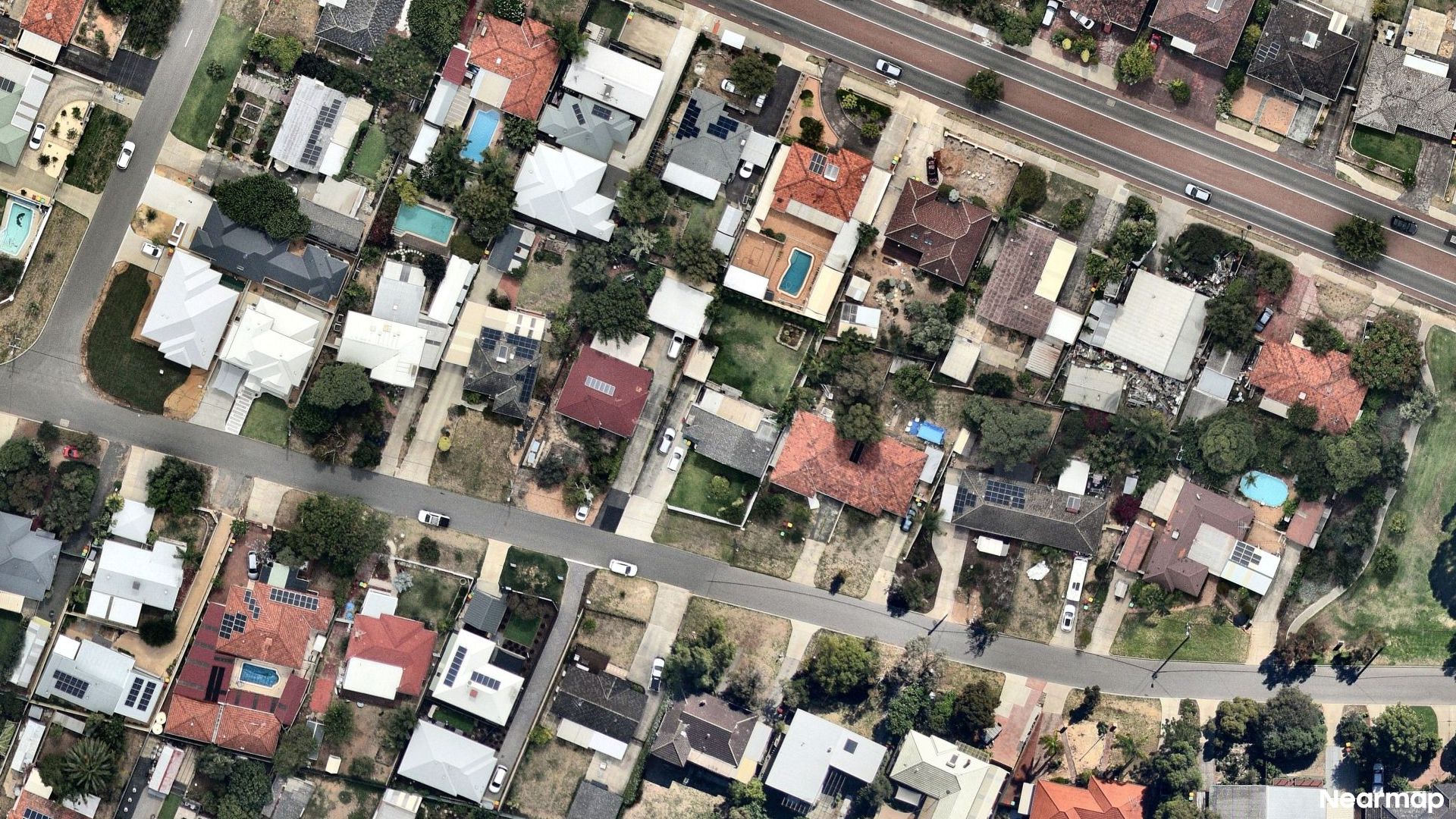 Vertical aerial view