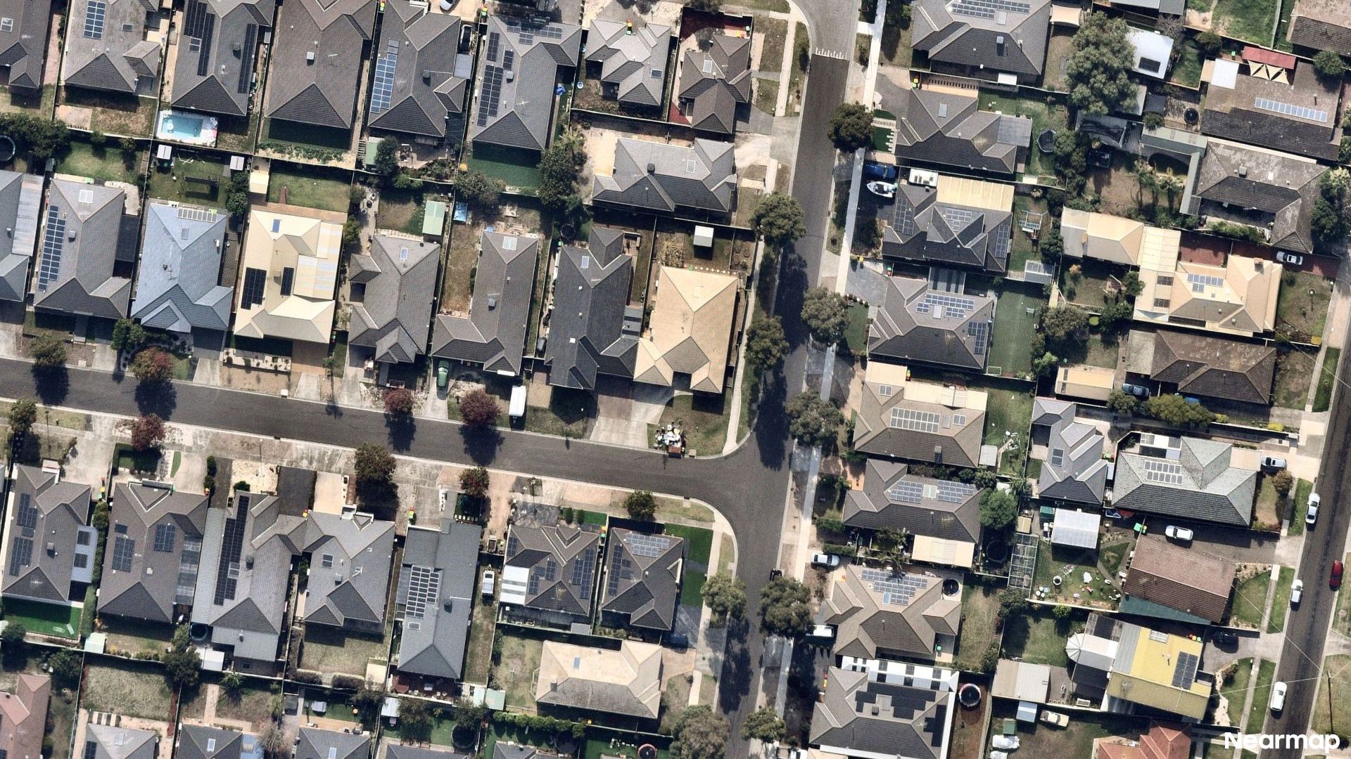 Vertical aerial view