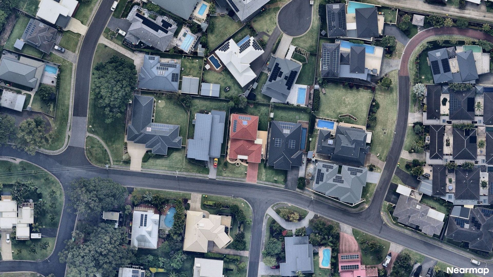 Vertical aerial view