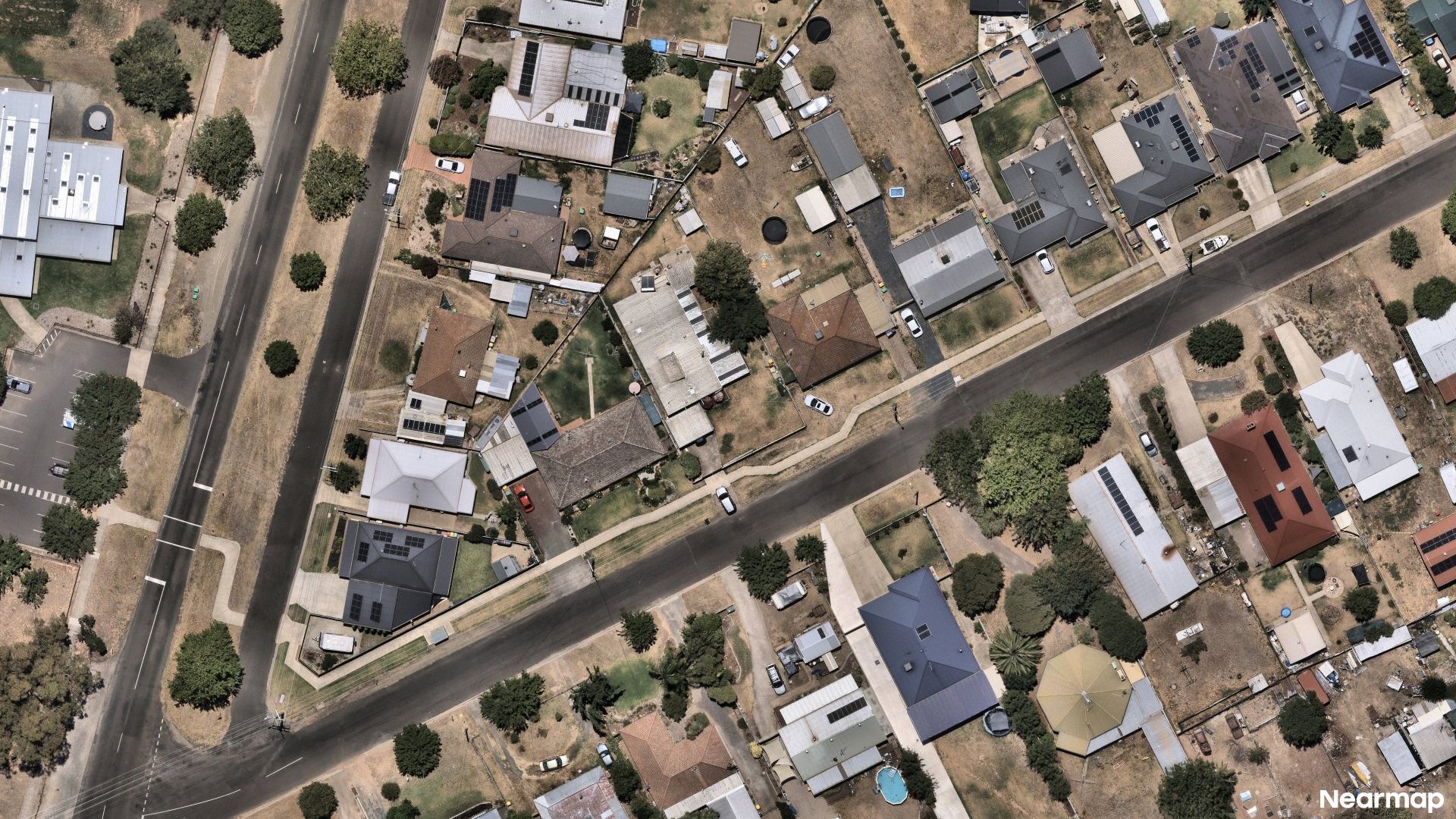 Vertical aerial view