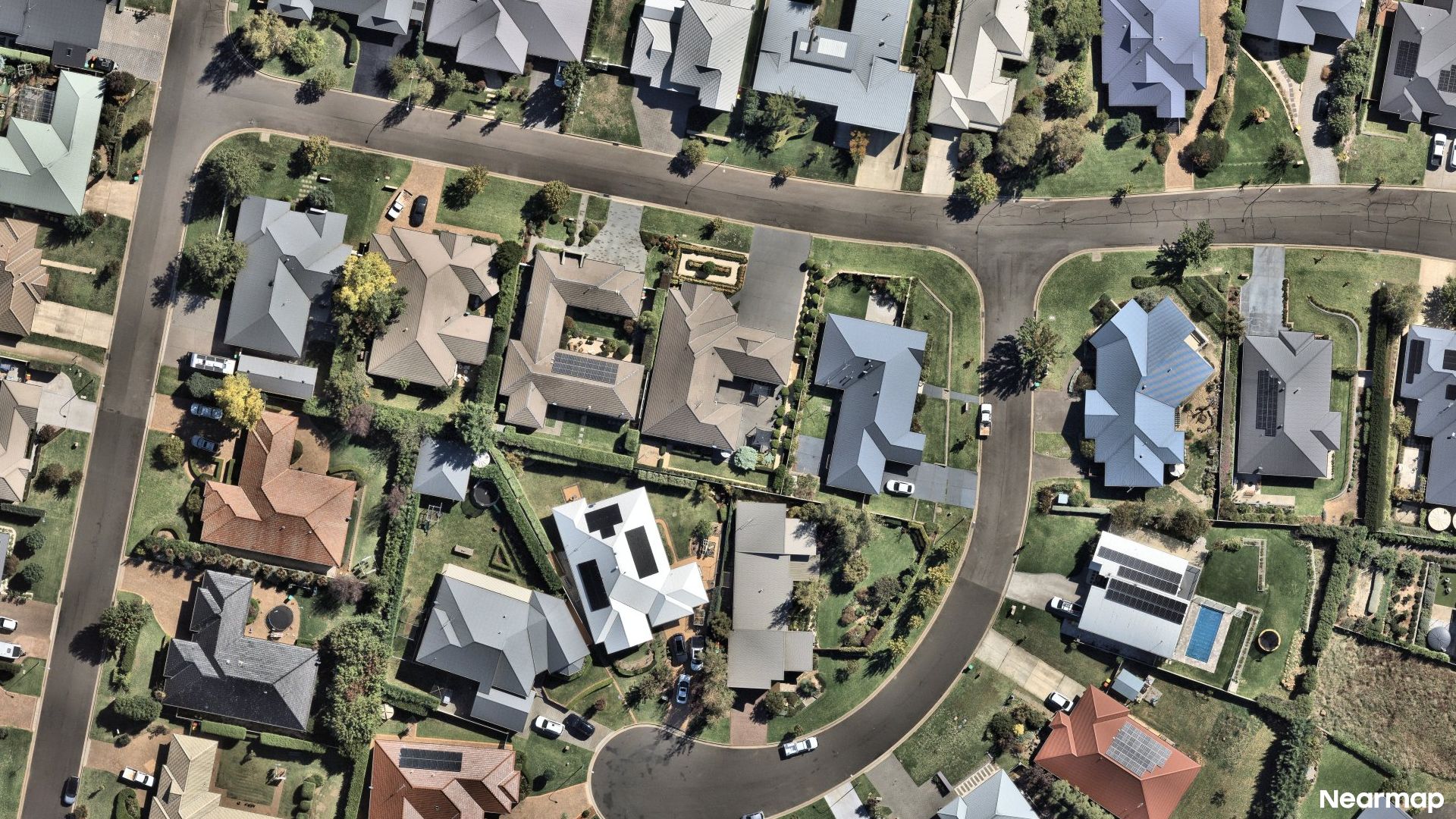 Vertical aerial view