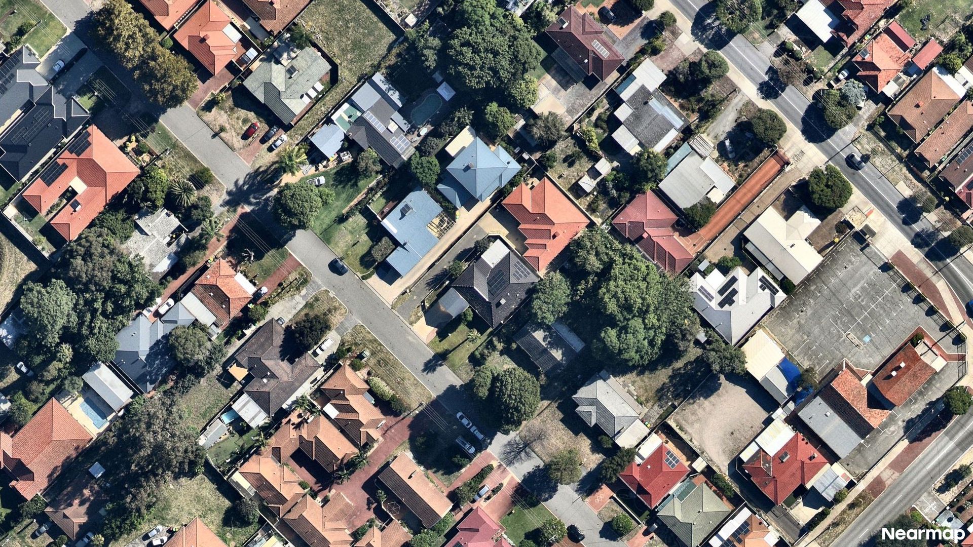 Vertical aerial view