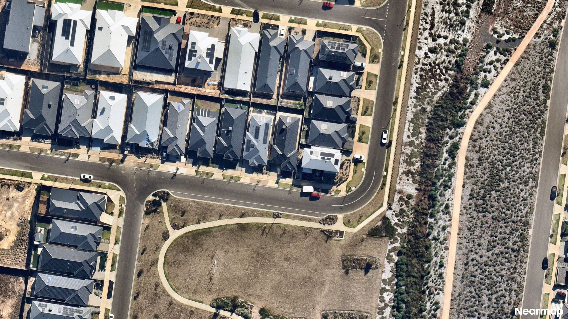 Vertical aerial view