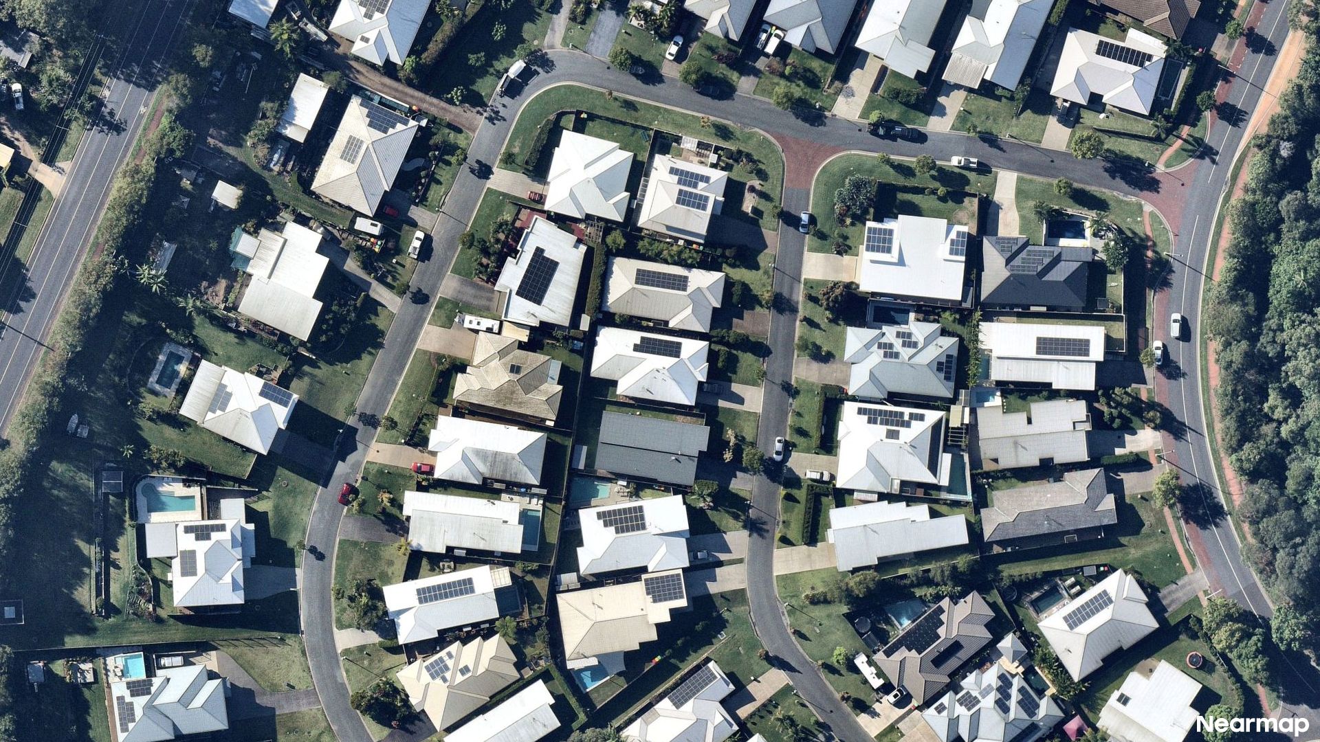 Vertical aerial view