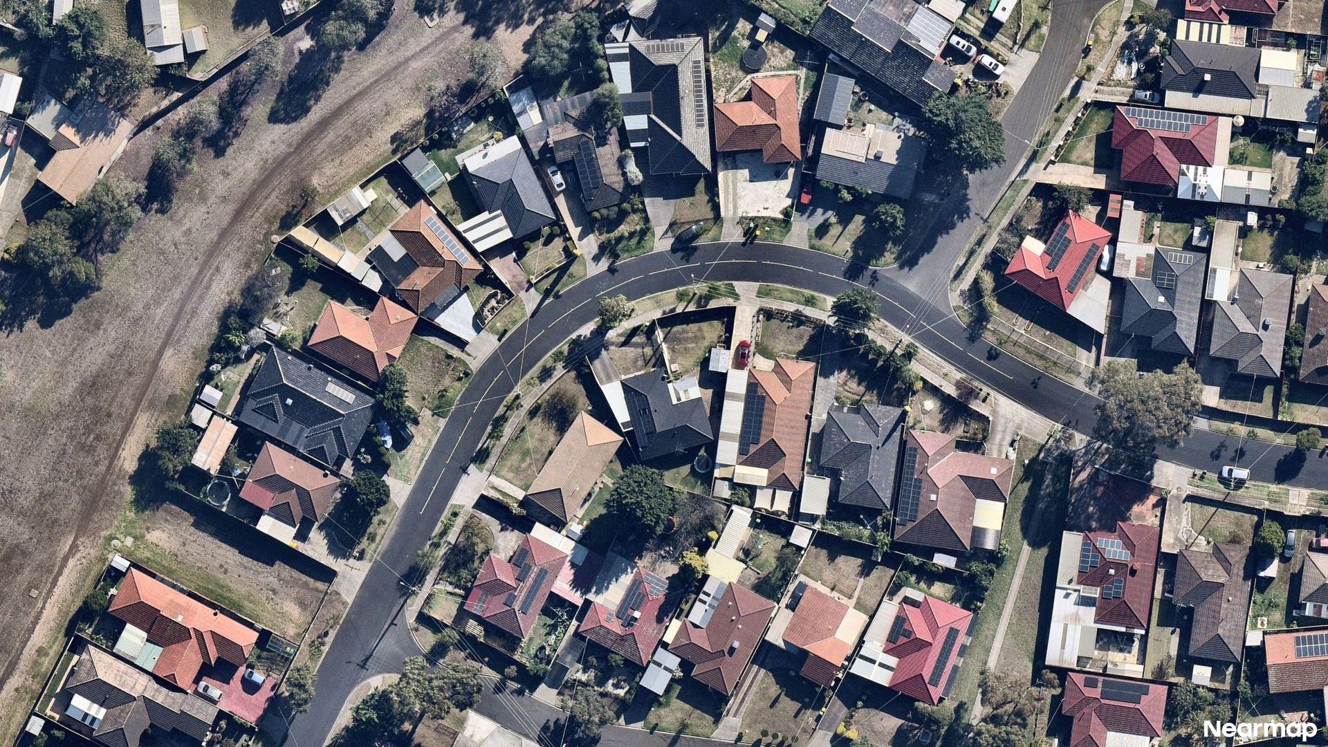 Vertical aerial view