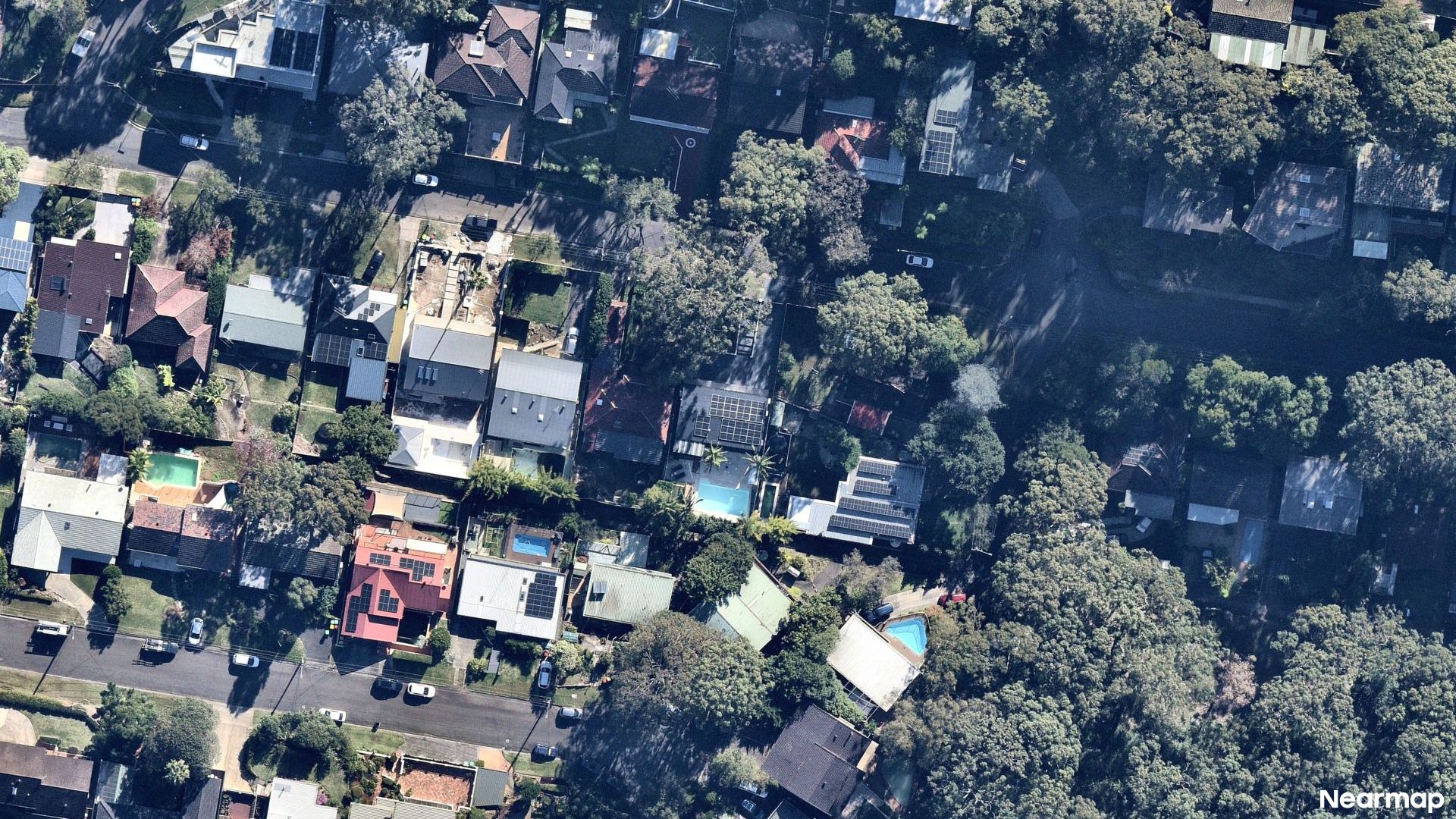 Vertical aerial view
