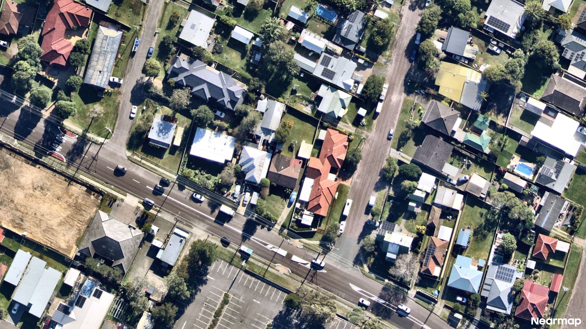 Vertical aerial view