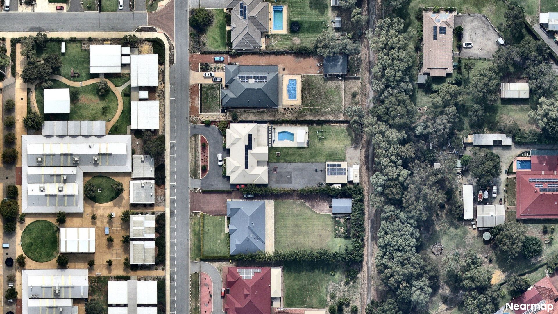 Vertical aerial view