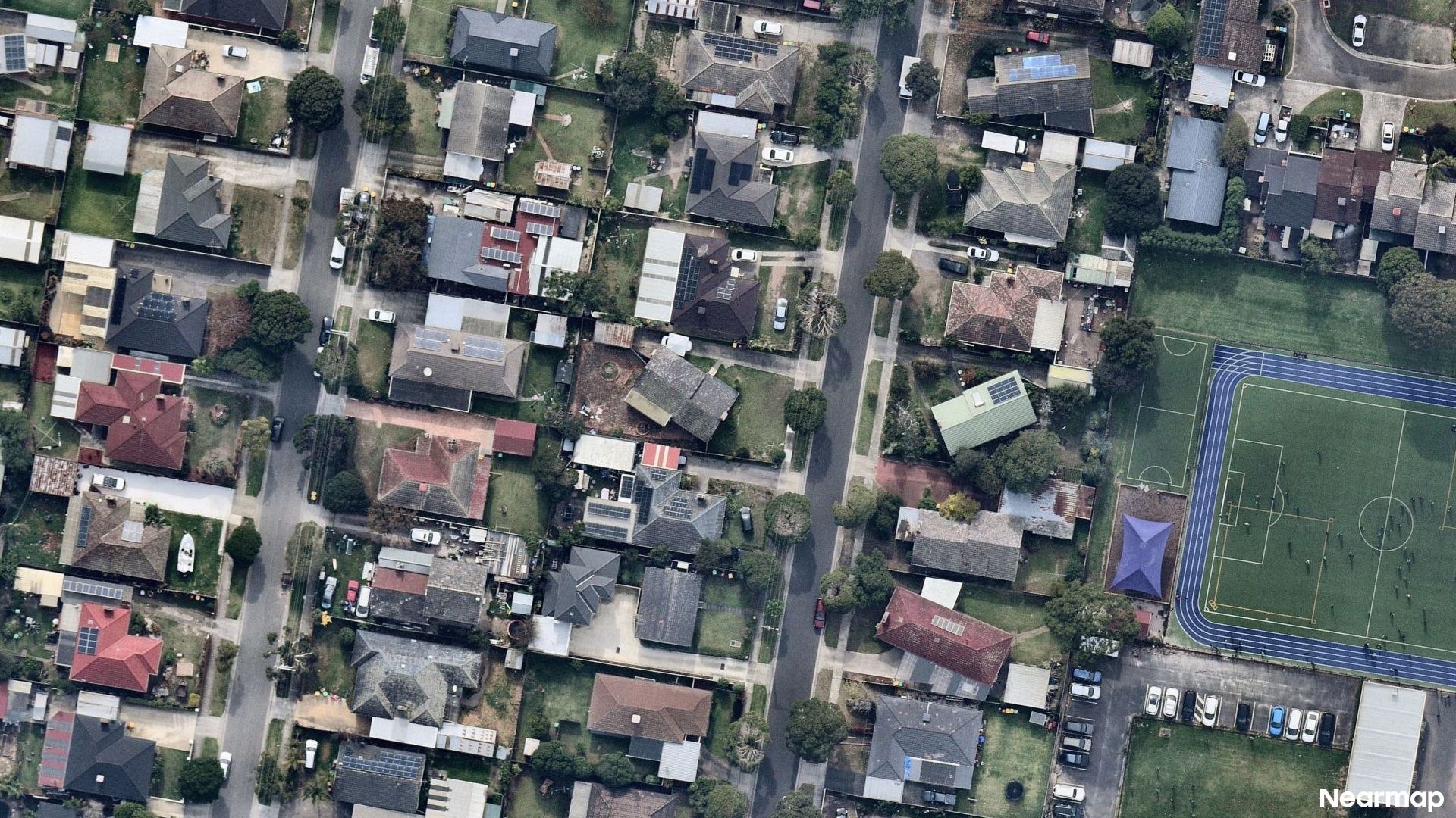 Vertical aerial view