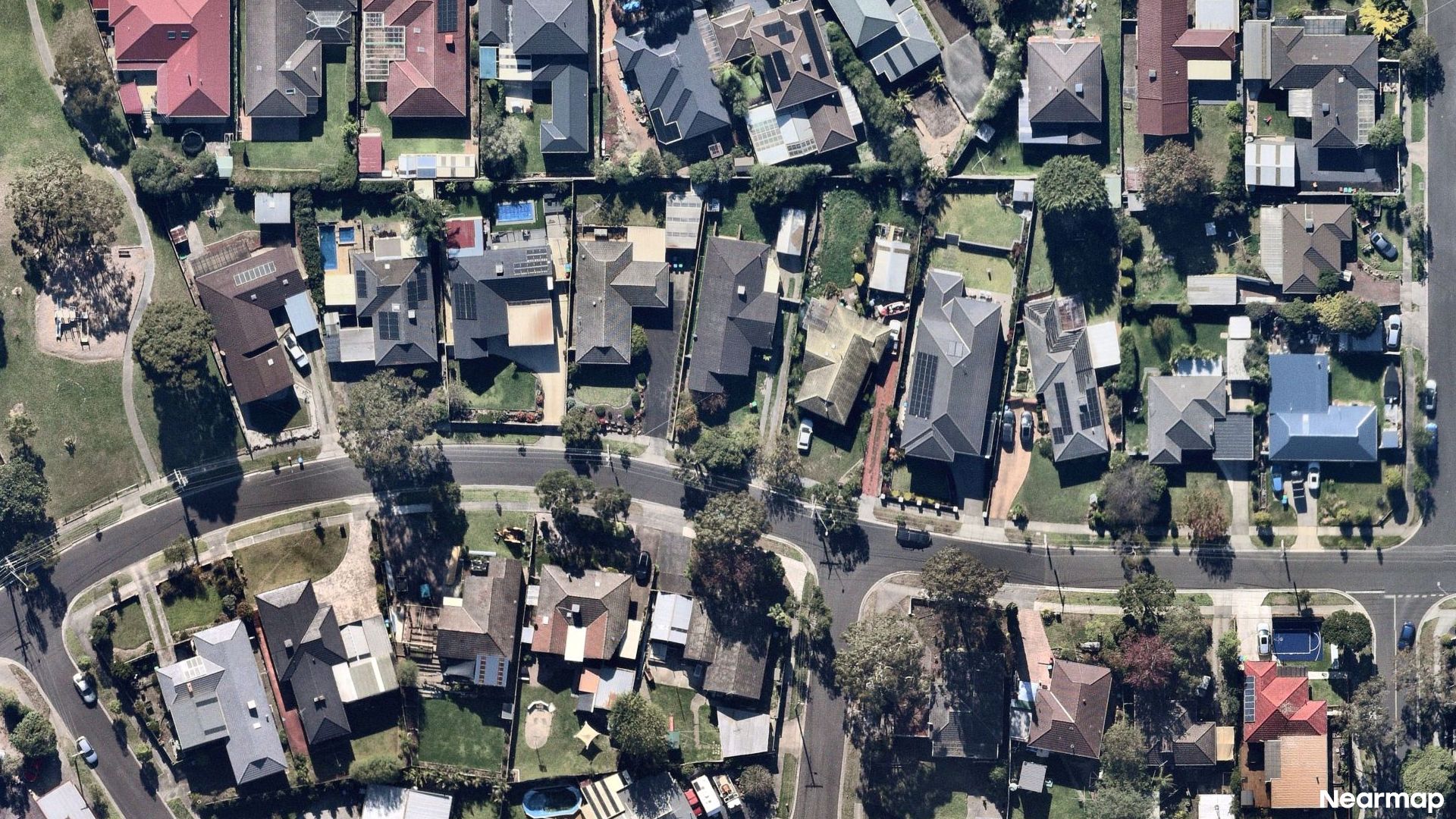 Vertical aerial view