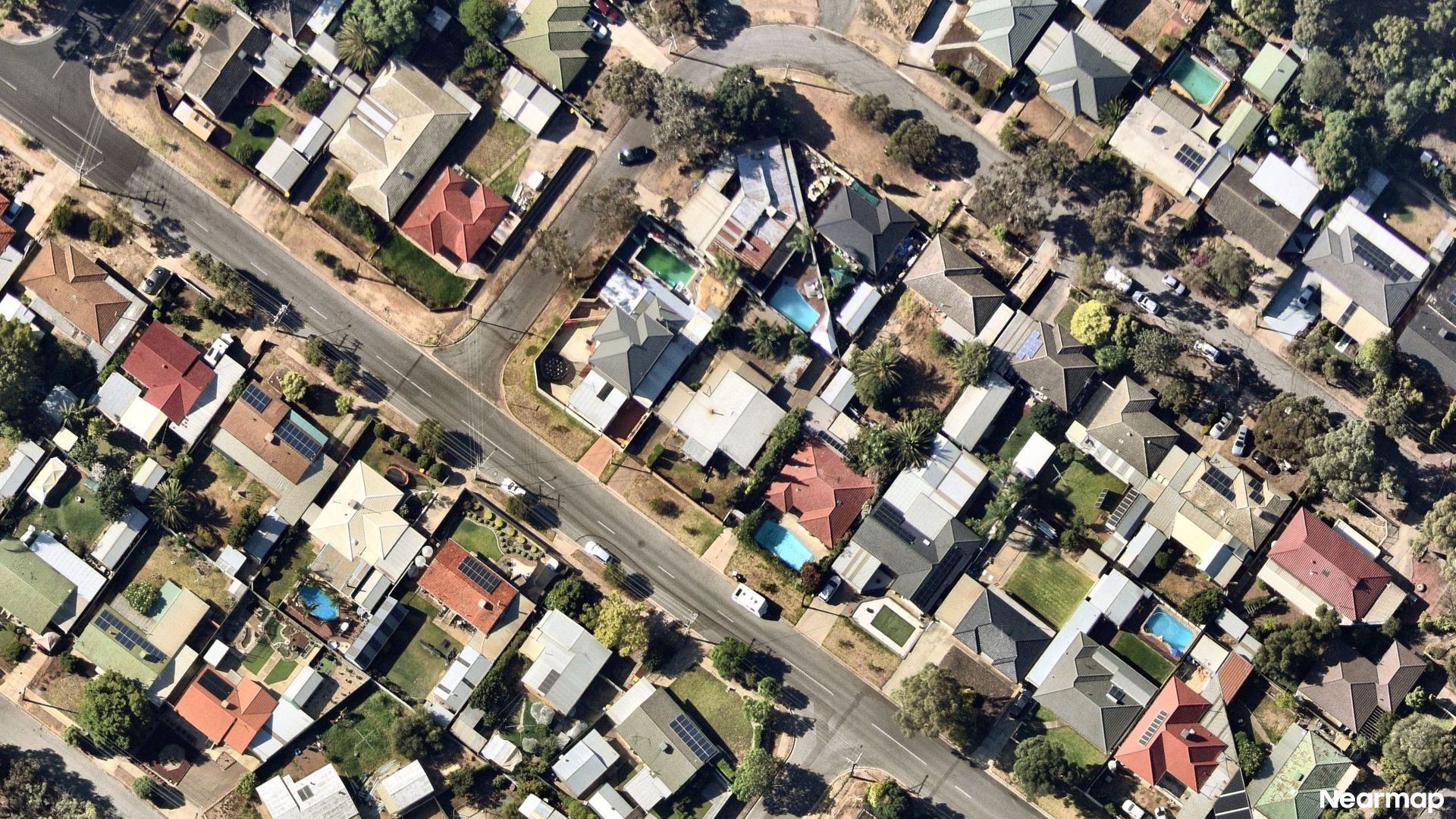 Vertical aerial view