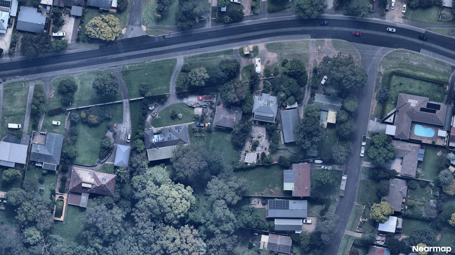 Vertical aerial view