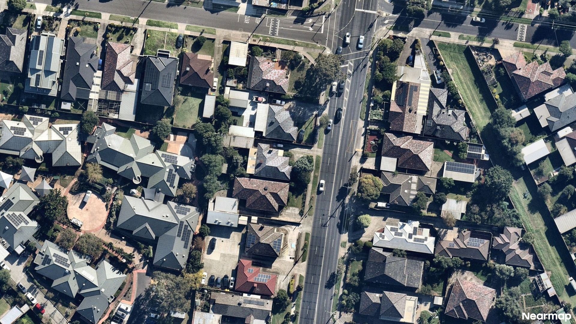 Vertical aerial view