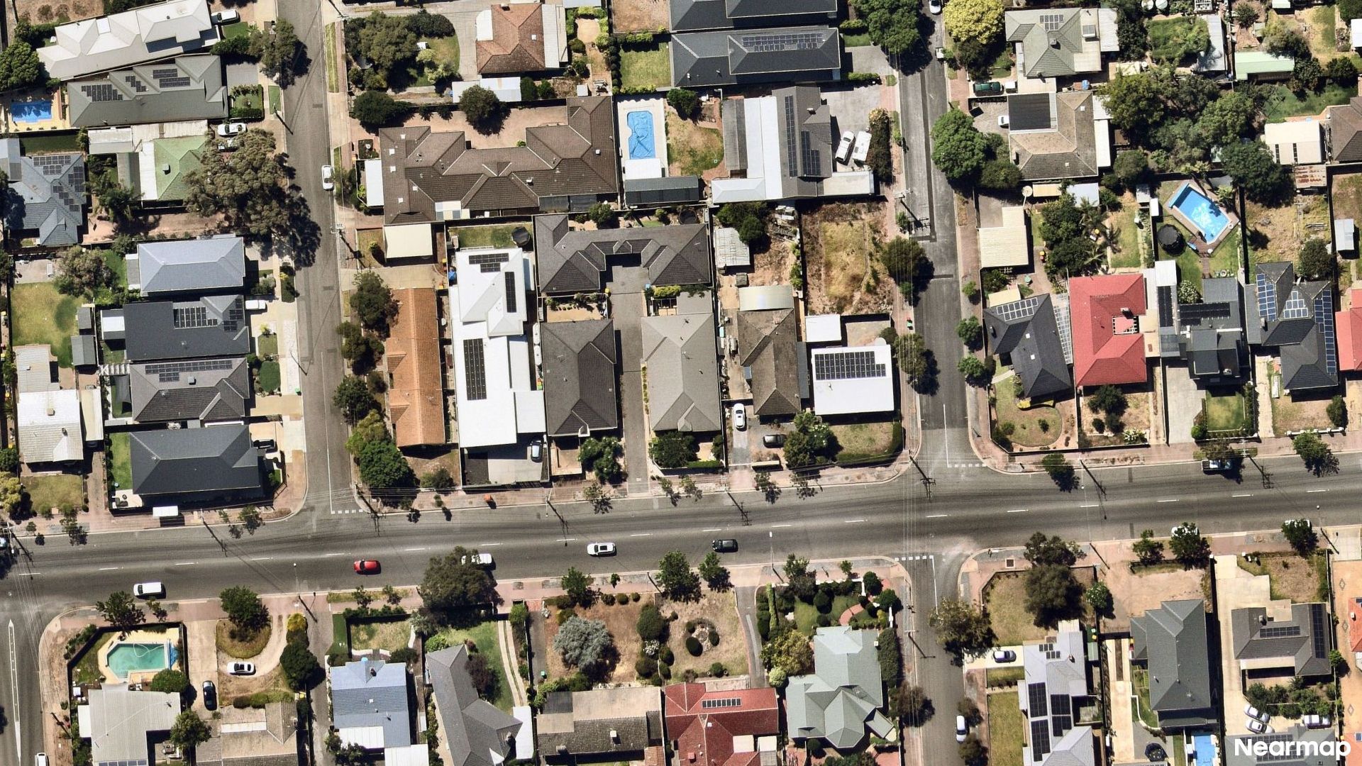Vertical aerial view