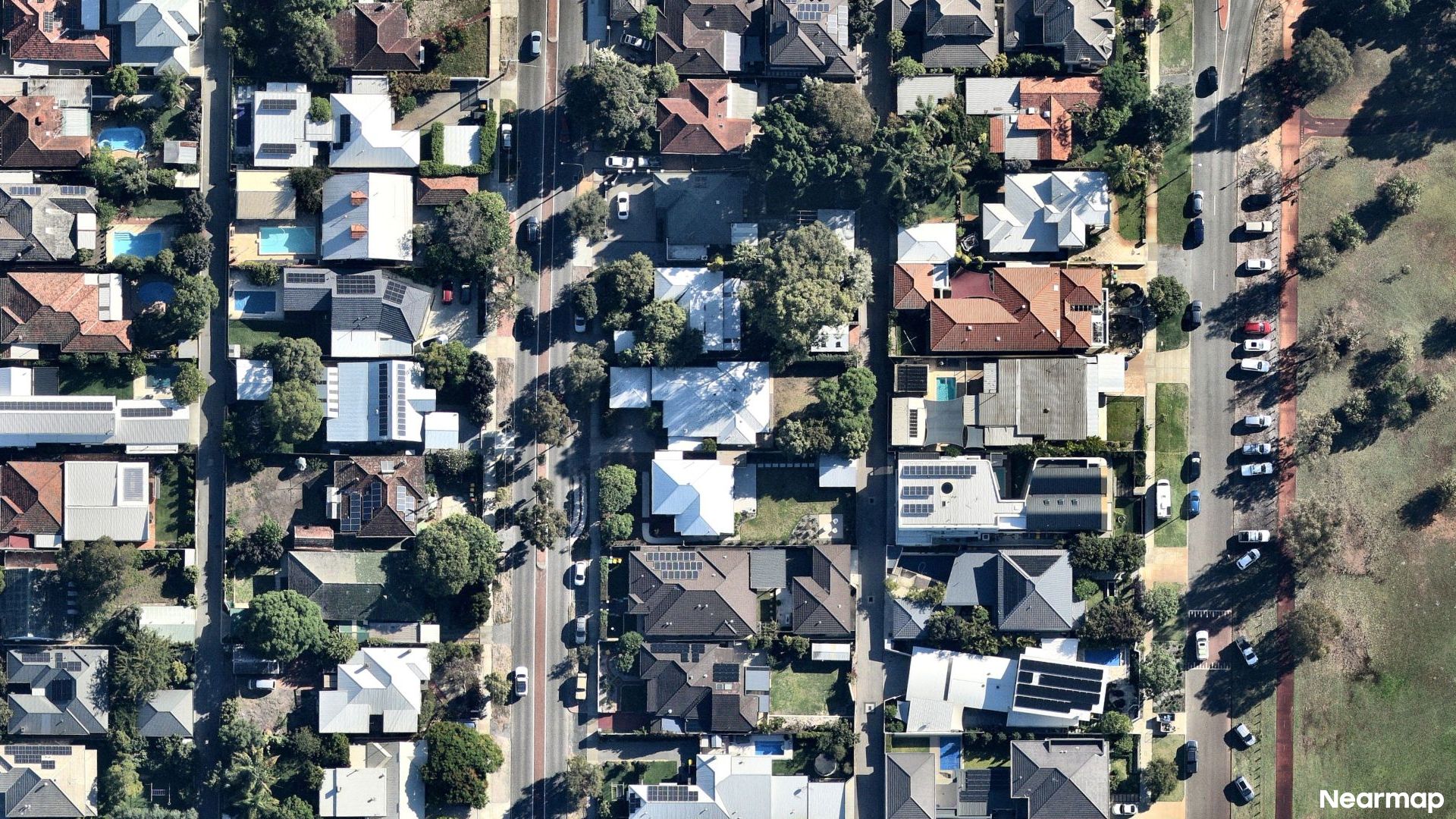 Vertical aerial view