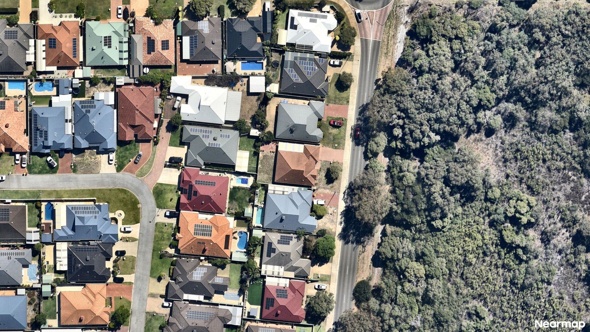 Vertical aerial view