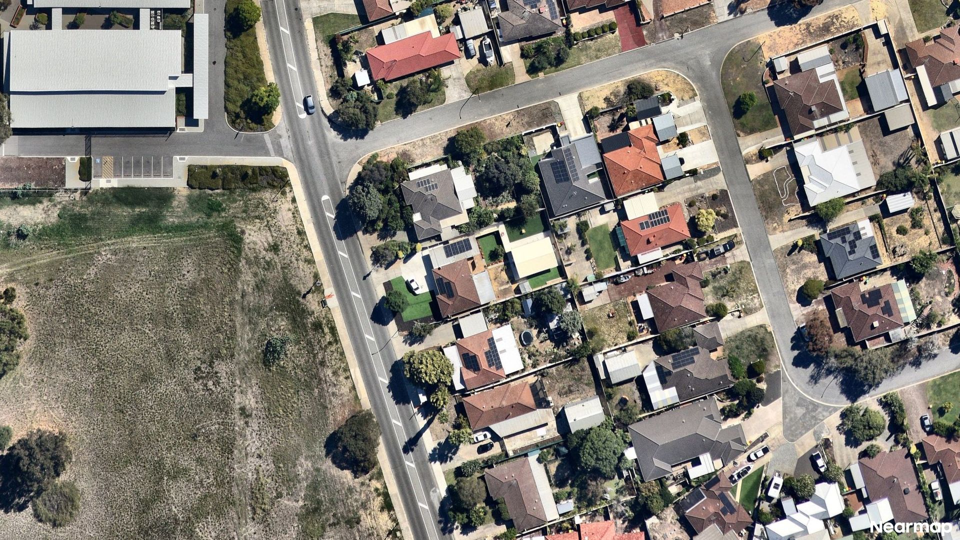 Vertical aerial view