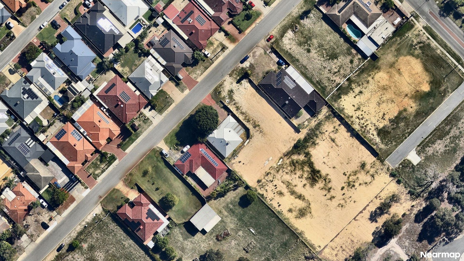 Vertical aerial view