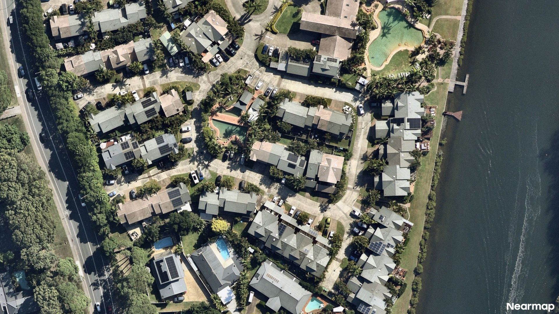 Vertical aerial view