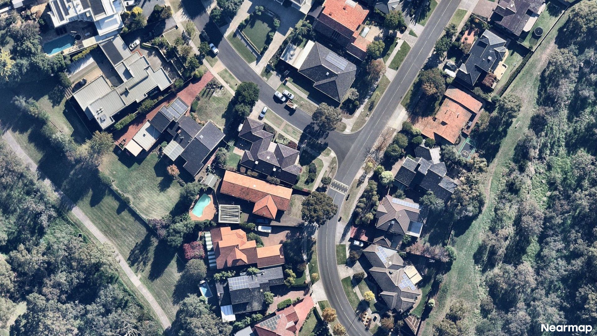 Vertical aerial view