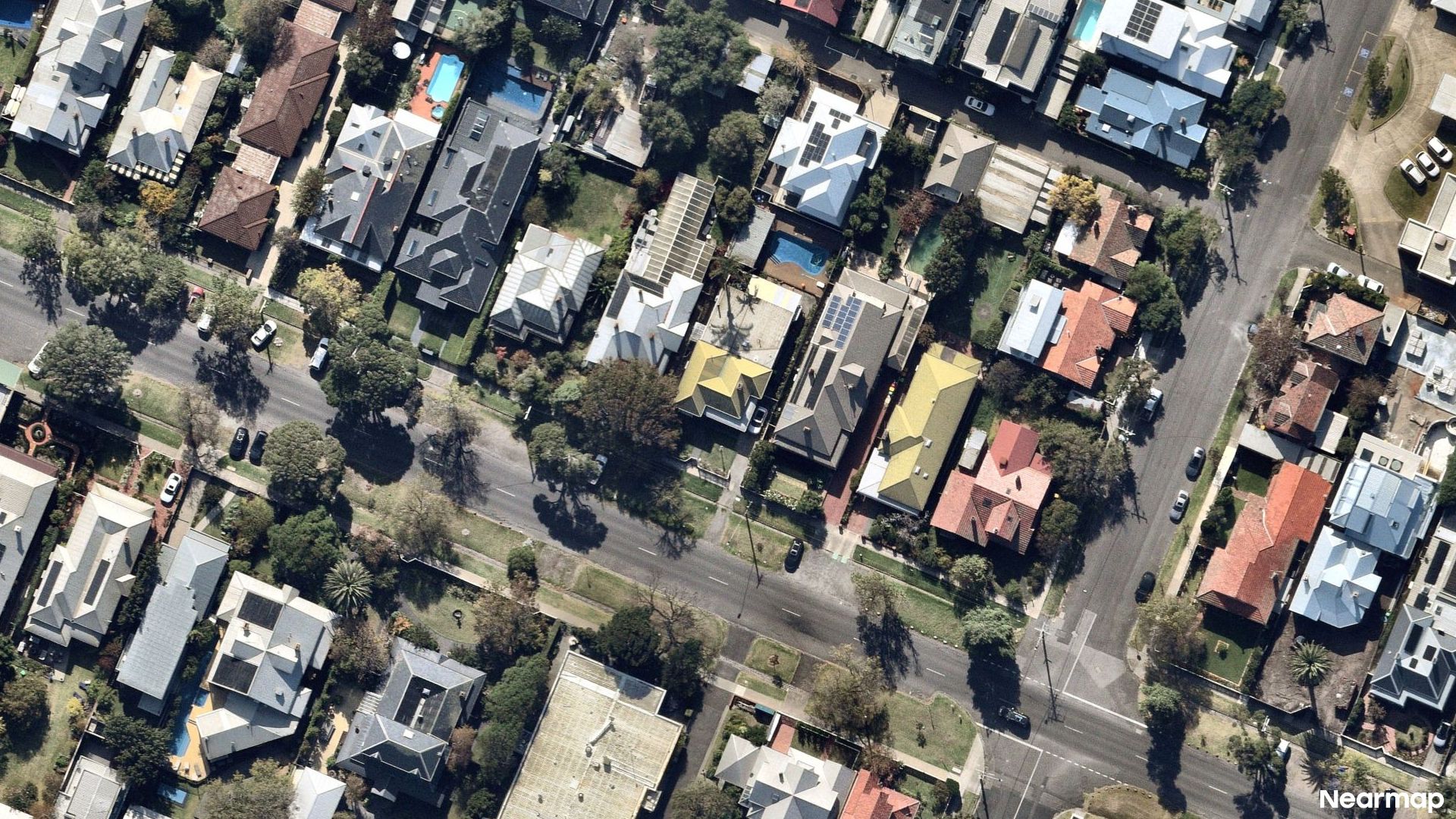 Vertical aerial view