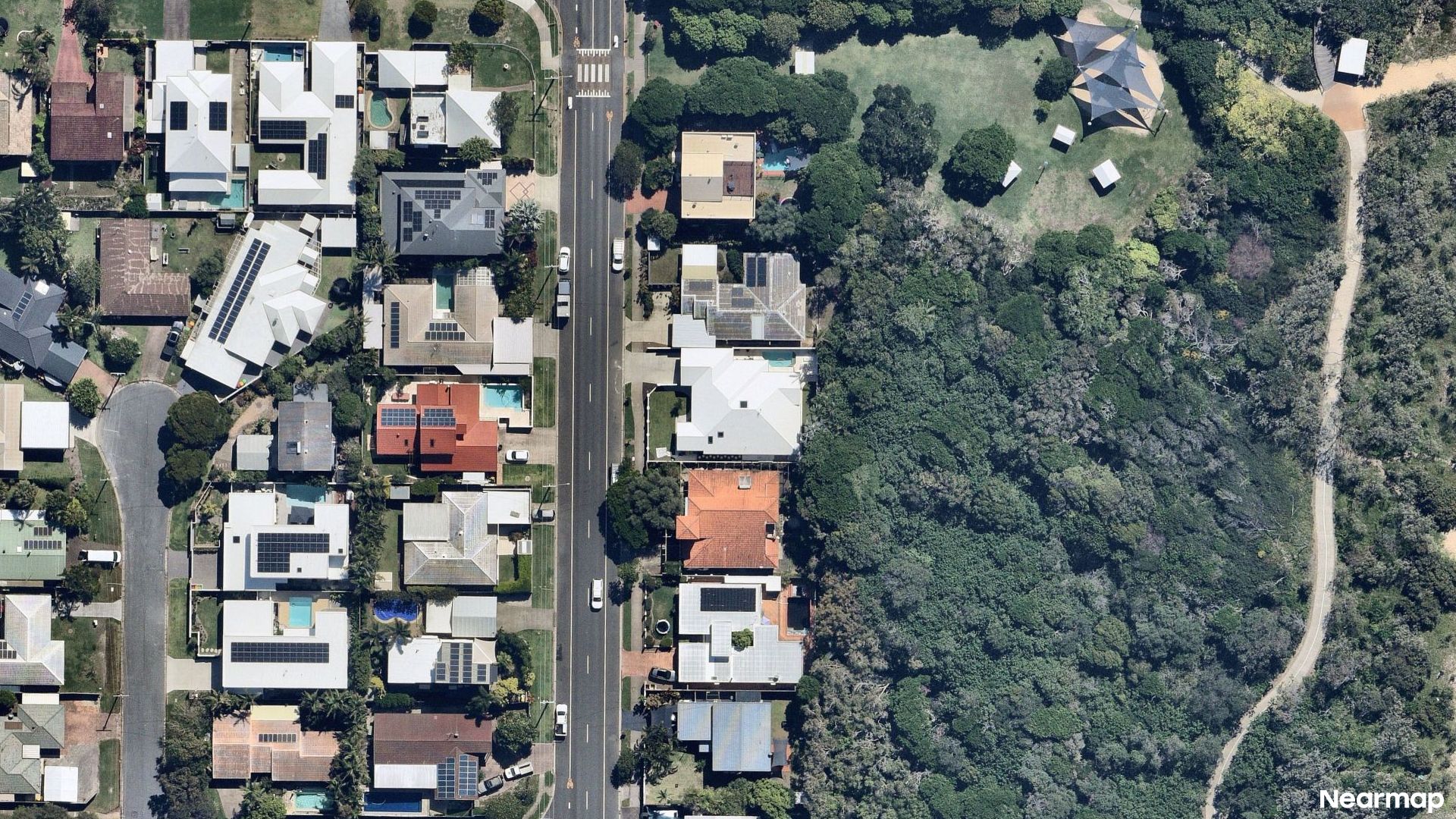 Vertical aerial view