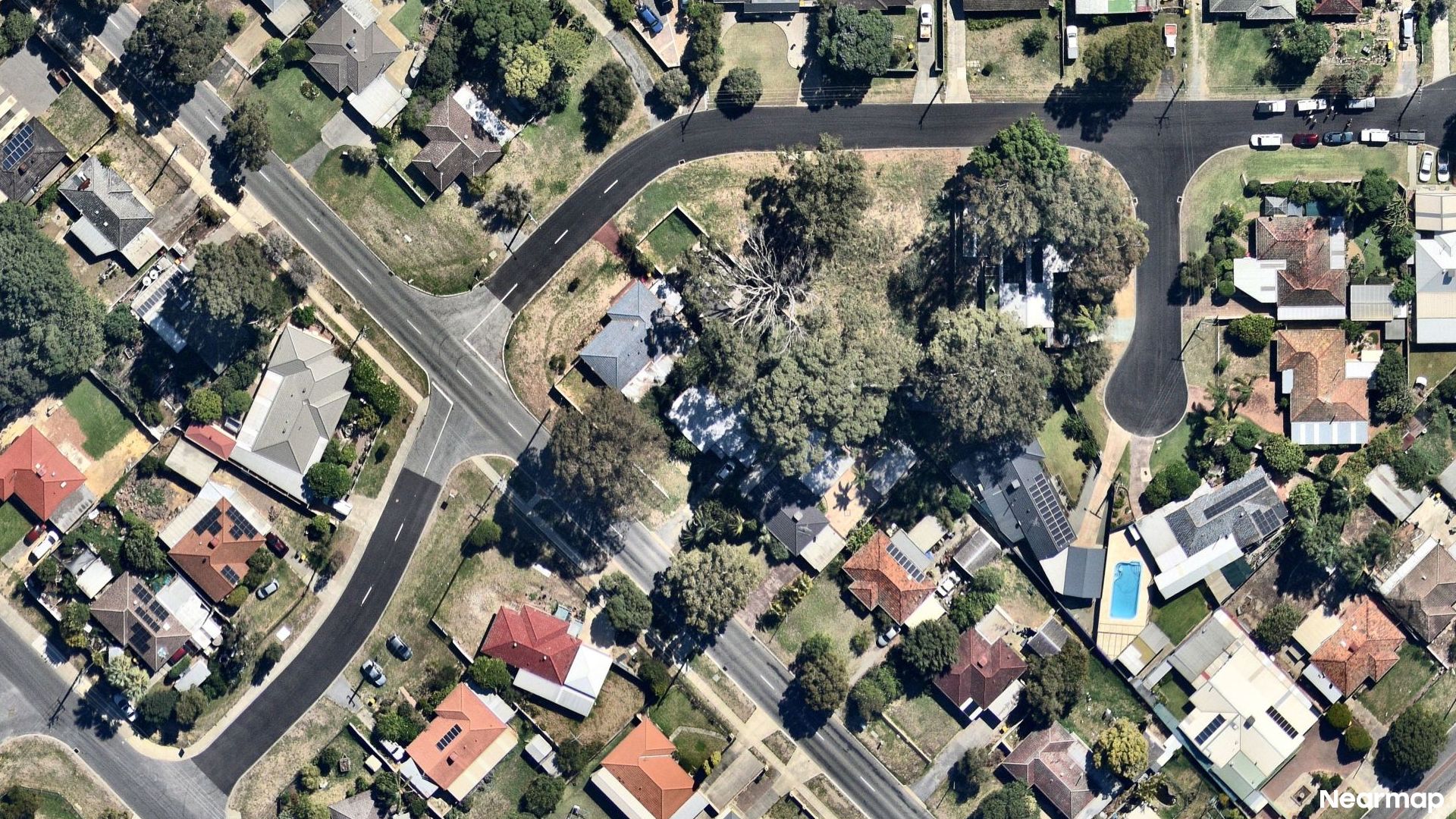 Vertical aerial view