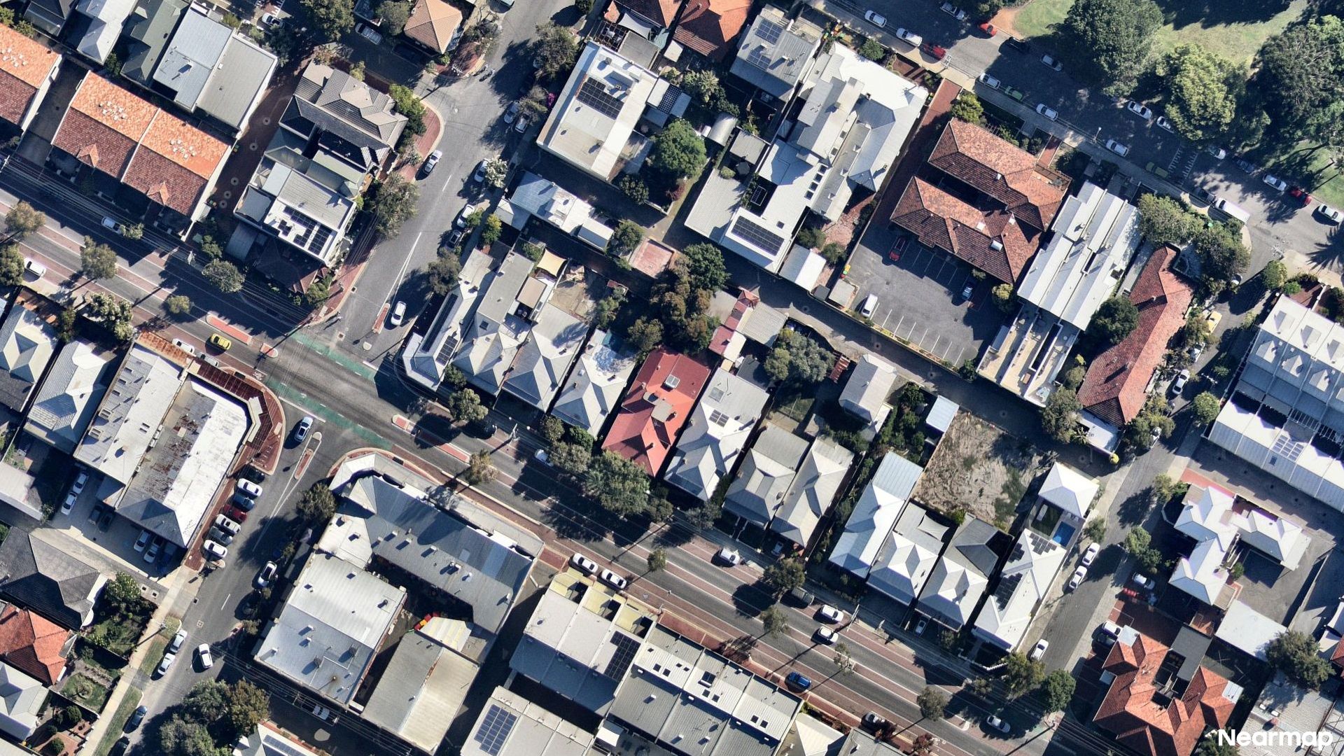 Vertical aerial view