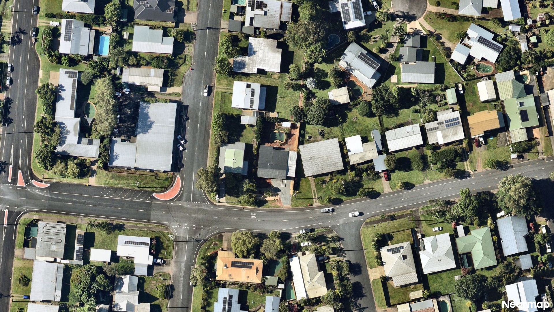 Vertical aerial view