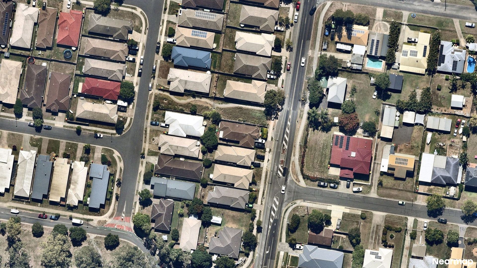 Vertical aerial view